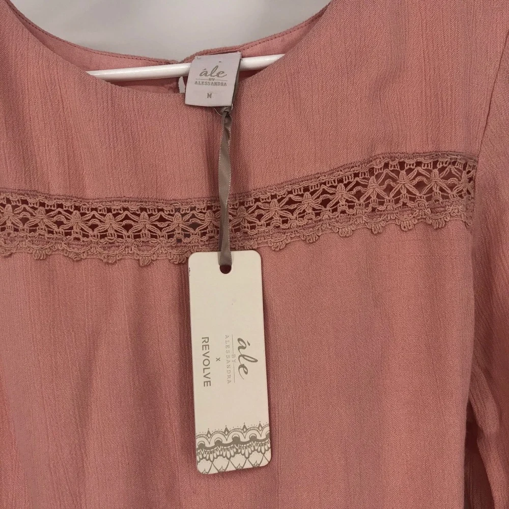 Ale by Alessandra Leticia Romper NEW Tea Rose M XS - Picture 6 of 10